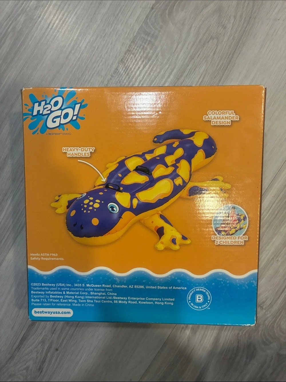 Splashin' Salamander Purple & Yellow Ride-On